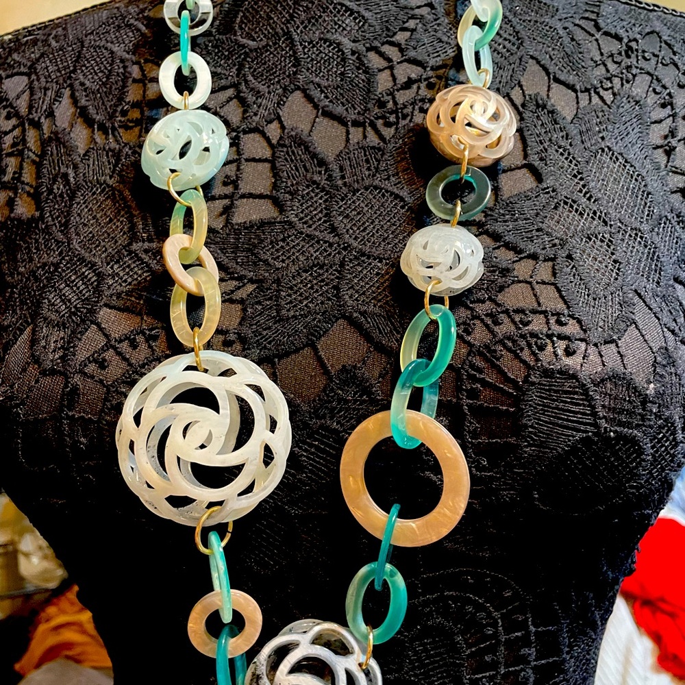 Acrylic Italian necklace